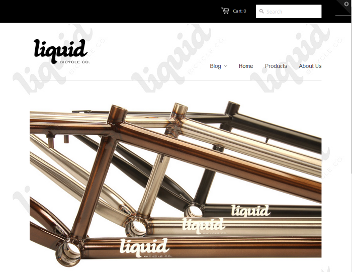 Liquid Bikes website